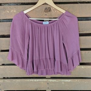 Off-the-shoulder blouse